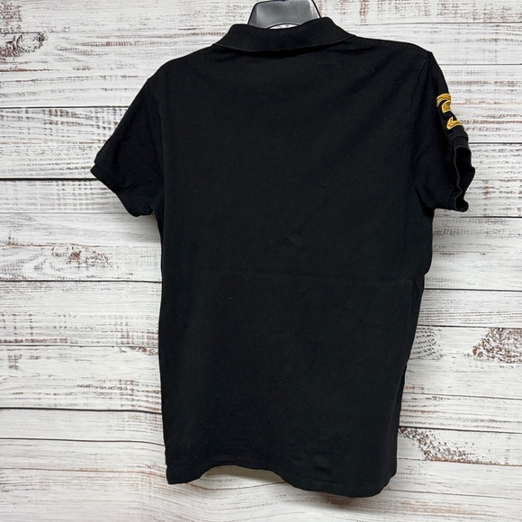 Polo Ralph Lauren Men's Big Pony Custom Custom Fit Mesh Polo Black - Picture 6 of 6